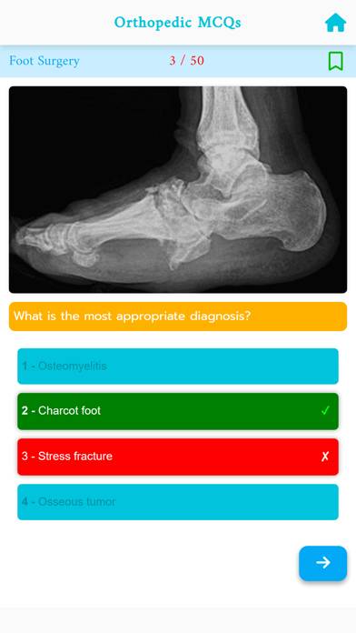 Orthopedic Images MCQs Exam App screenshot