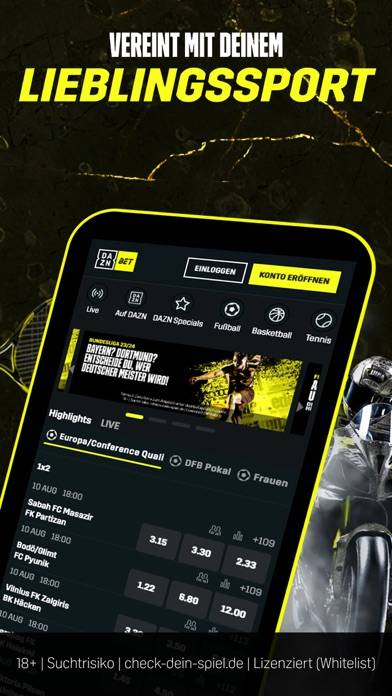 DAZN Bet: Sportwetten Online App-Screenshot #2
