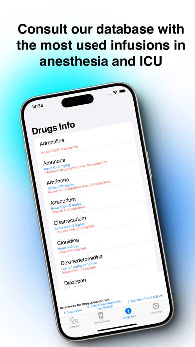 Drug Infusions: TIVA, Scores Schermata dell'app #4