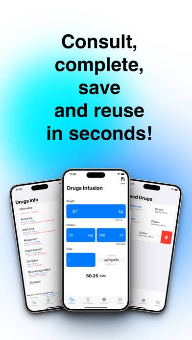 Drug Infusions: TIVA, Scores Schermata dell'app #5