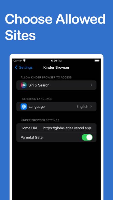 Kinder Browser Capture d'écran de l'application