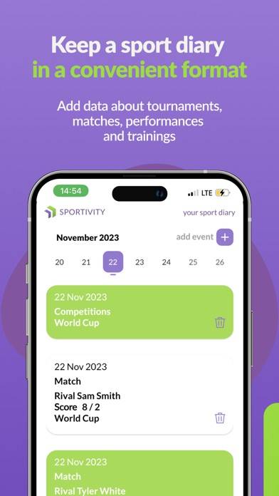 Sportivity: Training diary App screenshot #3