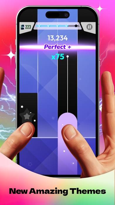 Rhythm Rush 2: Piano Game captura de pantalla del juego