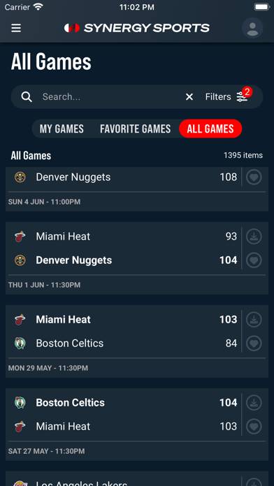 Synergy Sports Mobile Bildschirmfoto