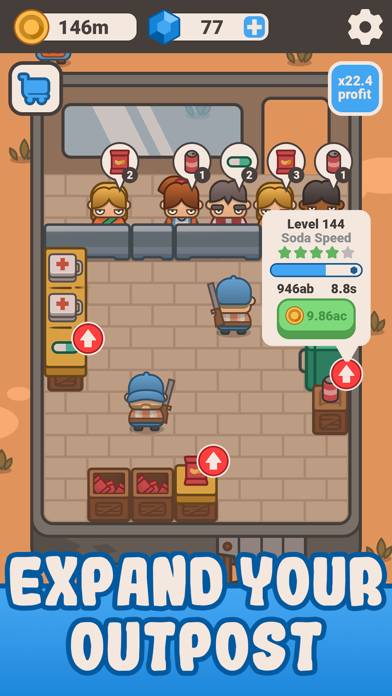 Idle Outpost: Business Game Capture d'écran de l'application #3