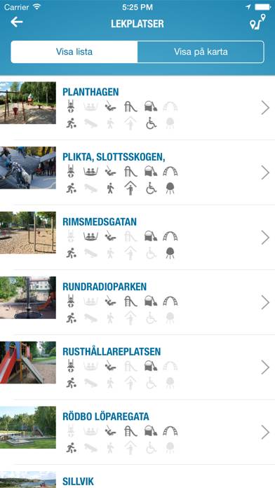 Lekplatsen Göteborg App skärmdump #2