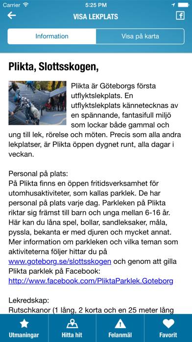 Lekplatsen Göteborg App skärmdump #3