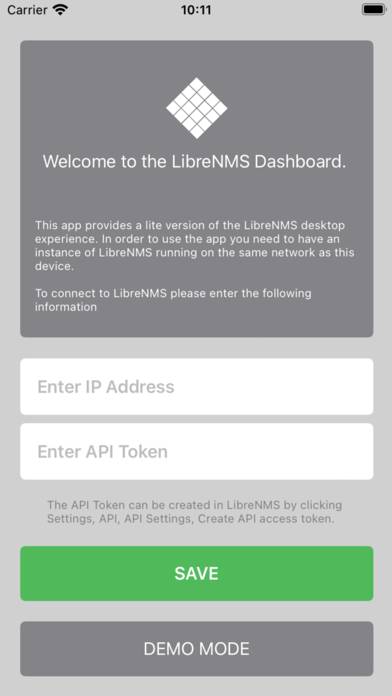 LibreNMS Dashboard Capture d'écran de l'application #1