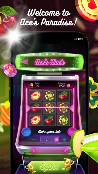 Ace’s Paradise Casino App screenshot #1