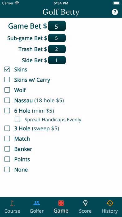 GolfBetty App screenshot #4