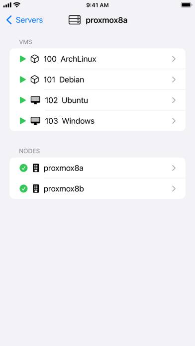 Proxmote screenshot