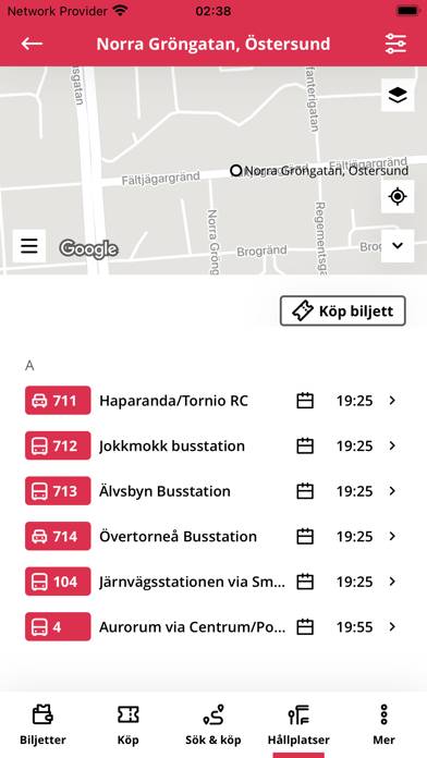 Länstrafiken Jämtland Ny App skärmdump #4