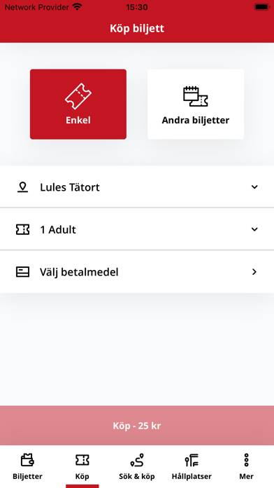 Nya Luleå Lokaltrafik App screenshot #2