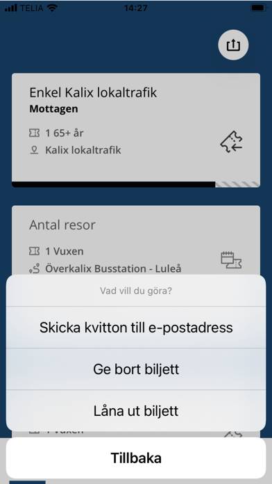 Nya Länstrafiken Norrbotten App skärmdump #4