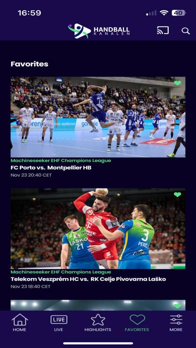 Handball Kanalen App skärmdump #3