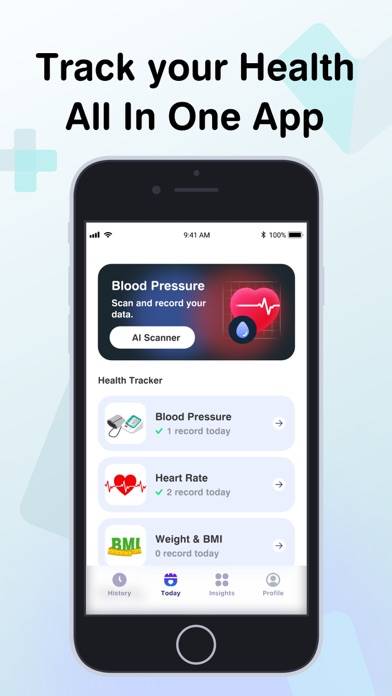 BP Health: Blood Pressure Log App skärmdump #1