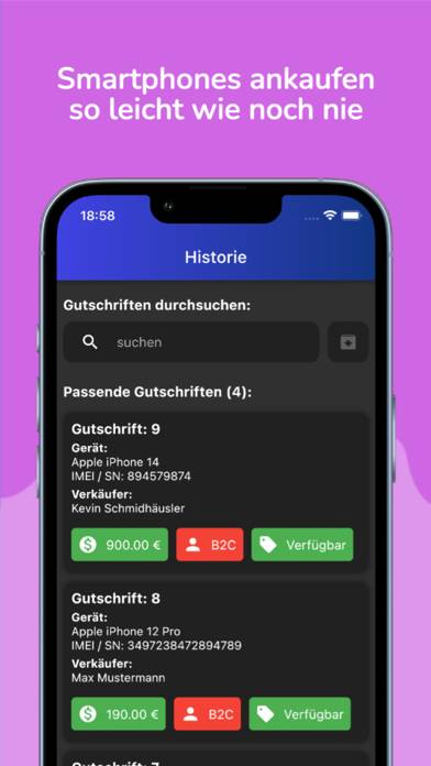 Smartphone Ankauf App-Screenshot #1