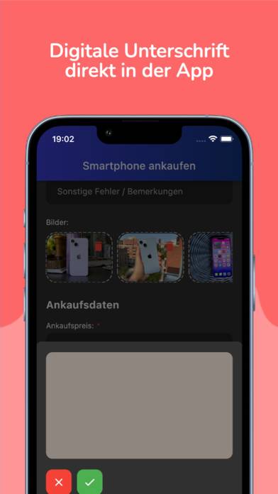 Smartphone Ankauf App-Screenshot