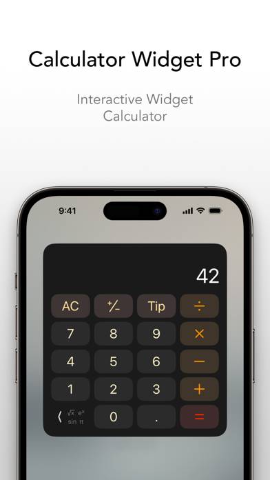 Calculator Widget Pro • App screenshot #1