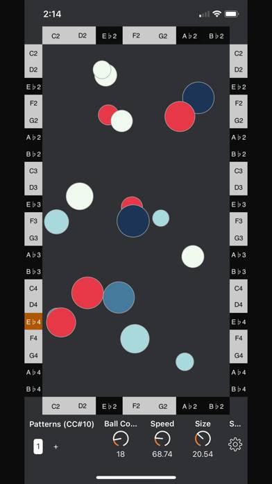 BounceBud Physics Based MIDI App screenshot #5