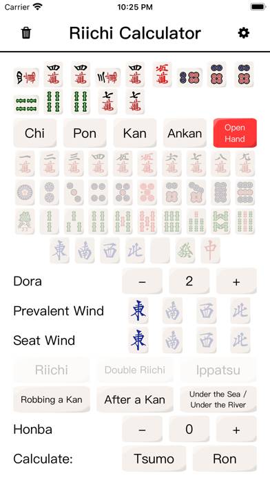 Riichi Calculator Capture d'écran de l'application
