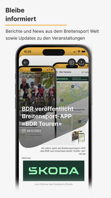 BDR Touren App-Screenshot