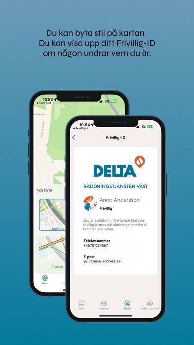 Delta App skärmdump #2