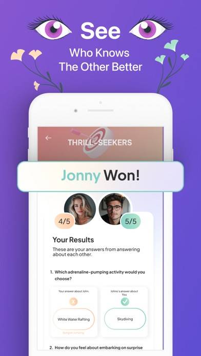 Zest Couples: Games & Quizzes Schermata dell'app