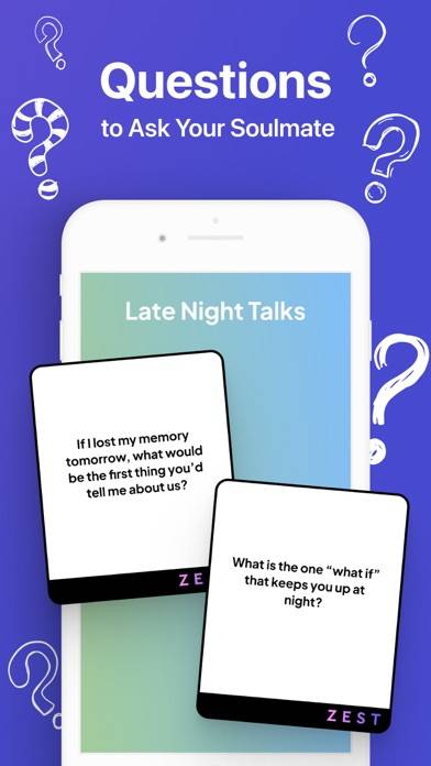 Zest Couples: Games & Quizzes Schermata dell'app