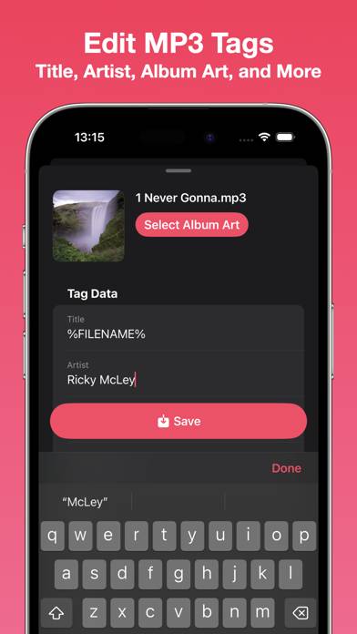 Tunetag MP3 Tag Editor Schermata dell'app #2