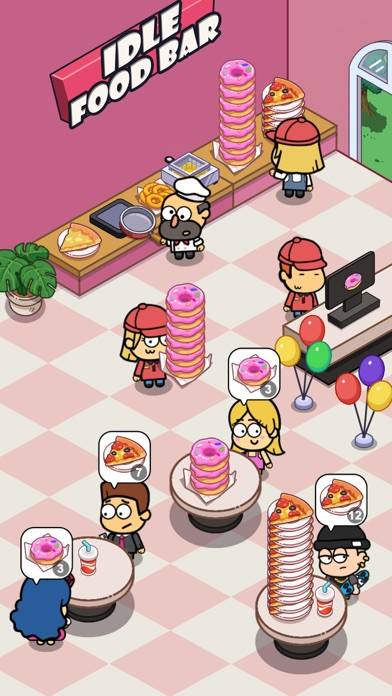 Idle Food Bar: Olivia & Oliver captura de pantalla del juego