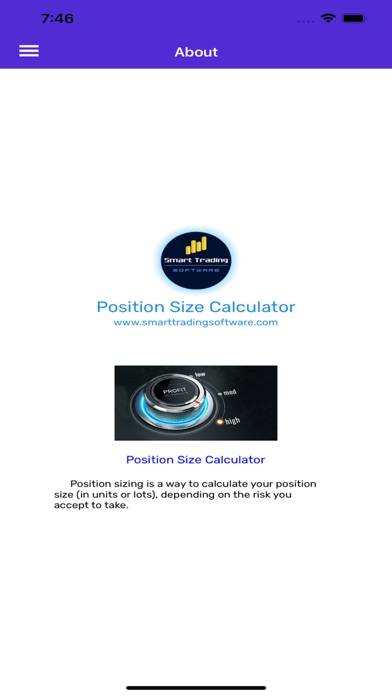 STS Position Size Calculator Capture d'écran de l'application #5