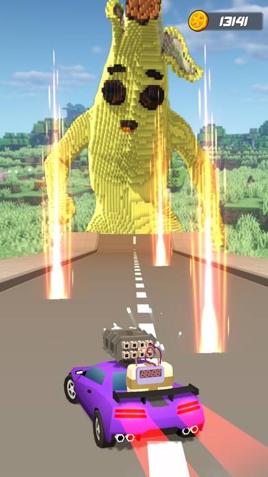 Car vs Blocky Monster 3D Скриншот приложения #5