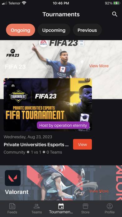 Eternity E-Sport MM App screenshot