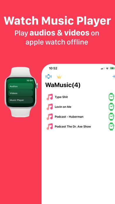 Watch Music Player - WaMusic Bildschirmfoto