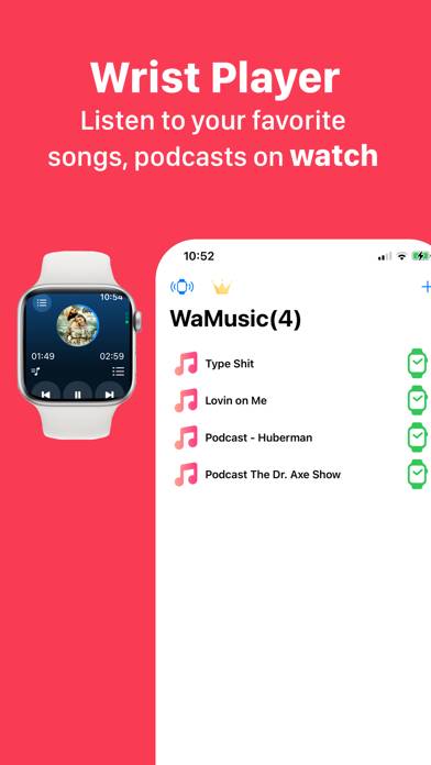 Watch Music Player App screenshot #3