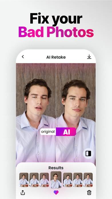 Retake - Your AI Photographer immagine dello schermo