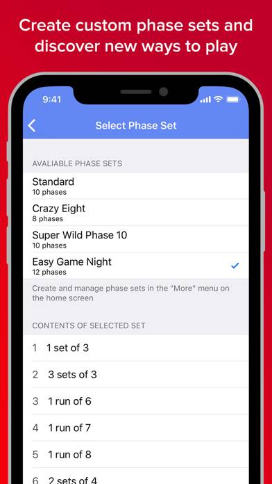 Phase 10 Score Keeper Pro App screenshot #4