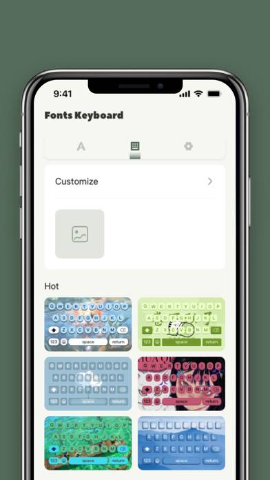 Fonts Keyboard Captura de pantalla de la aplicación #3