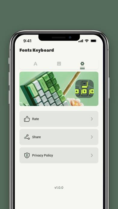 Fonts Keyboard Captura de pantalla de la aplicación #4