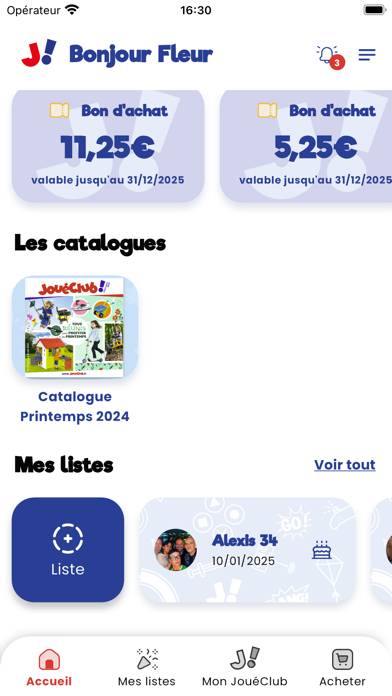 JouéClub Capture d'écran de l'application