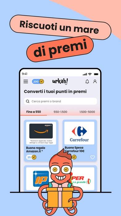 Urkah! – Spesa, giochi, premi Schermata dell'app