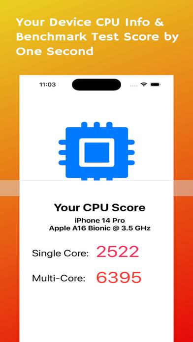 CPU Benchmark Test Schermata dell'app #1
