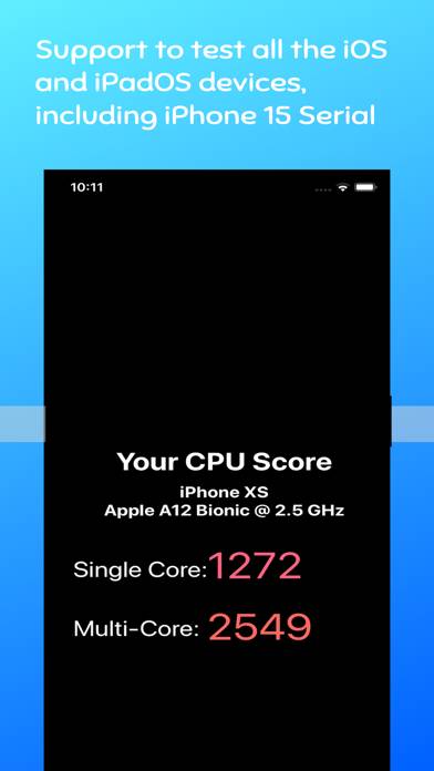 CPU Benchmark Test Schermata dell'app #2