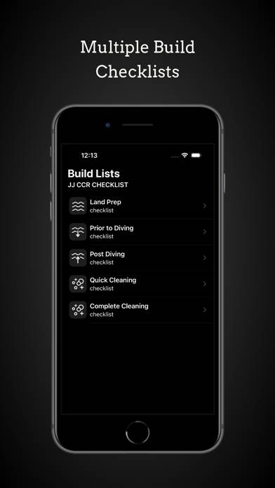 The JJ CCR Checklist: Diving App screenshot #2