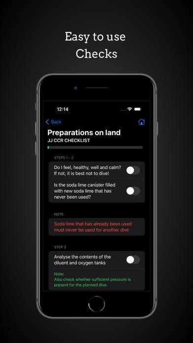 The JJ CCR Checklist: Diving App screenshot #3
