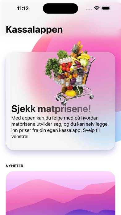 Kassalappen Bildschirmfoto