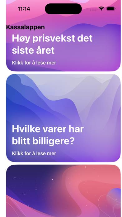 Kassalappen App-Screenshot