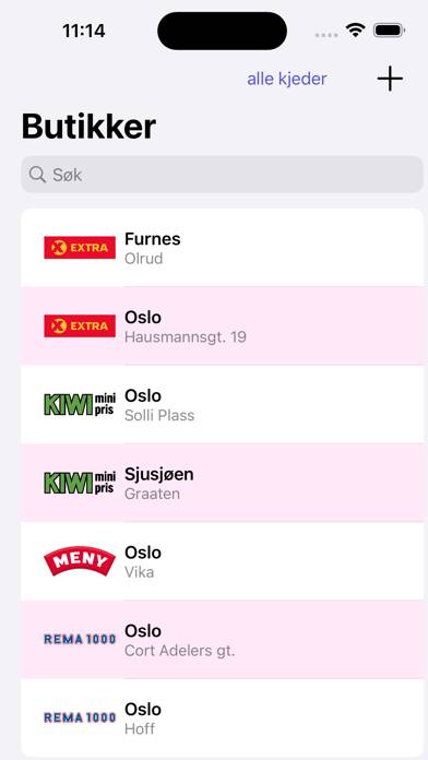 Kassalappen App-Screenshot