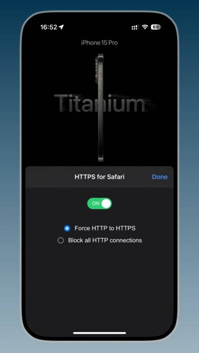 HTTPS for Safari Скриншот приложения #1